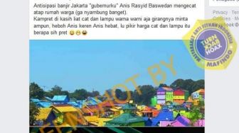 CEK FAKTA: Anies Baswedan Mengecat Rumah Warga untuk Antisipasi Banjir?