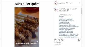 Kuliner Ekstrim di Jakarta, Proses Pembuatan Sate Kobra Ini Bikin Ngeri