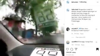 Viral! Sengaja Ngebut Agar Air Terciprat ke Orang, Pria Ini Dihujat