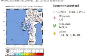 Diguncang Gempa 4,4 M, Warga Mamuju: Lagi Makan, Langsung Keluar Rumah