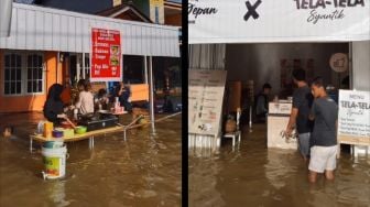 Jadi Tempat Wisata Dadakan, Kafe Ini Malah Ramai Dikunjungi saat Banjir