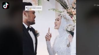 Perih, Istri Minta Izin Suami Peluk Mantan Pacar di Atas Pelaminan