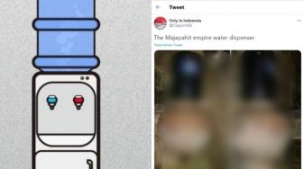 Viral Dispenser Kerajaan Majapahit, Wujudnya Bikin Publik Geleng Kepala