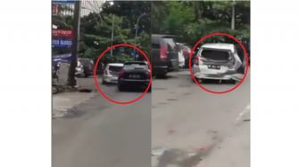 Viral! Bawa Mobil Oleng hingga Tabrak Mobil Lainnya, Pelaku Malah Kabur