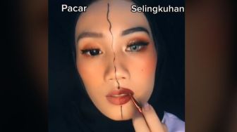 Wanita Ini Bikin Makeup Ketemu Pacar vs Selingkuhan, Publik Terpecah