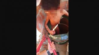 Ayah Tega Kurung Anak di Dalam Drum, Dibiarkan Kelaparan dan Makan Tinja