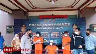 Polres Malang Tahan 3 Pelaku Carok di Desa Klepu, Sumbermanjing Wetan