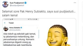 Disindir Henry Subiakto, Susi Pudjiastuti Balas Begini