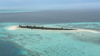 Foto Pulau Lantigiang dari udara di Kabupaten Kepulauan Selayar, Sulawesi Selatan, Rabu (3/2).  [Humas Pemprov Sulsel]
