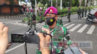 Puluhan Marinir Kuasai Jalan Raya, Warga Panik Langsung Putar Arah