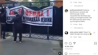 Viral Massa Gembok Kejati Bali demi Jerinx, Warganet: Tangkepin Aja Itu