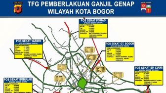 Kendaraan Masuk Kota Bogor Berkurang 8.000 Setelah Ganjil Genap