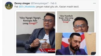 Unggah Foto Moeldoko-AHY, Denny Siregar: Pak Moeldoko Jangan Nakal, Kasihan Masih Kecil