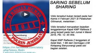 Viral Video Kapal Tenggelam, Kapolres Jembrana Bali Berikan Pernyataan Ini