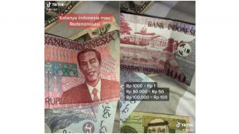 CEK FAKTA: Gambar Uang Rp 100 Kini Diganti Pakai Foto Jokowi?