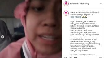 Viral Korban Banjir Subang Minta Dievakuasi: Air Sudah Mau Sampai Atap