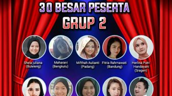 Daftar 10 Finalis Grup 2 Bintang Suara