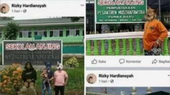 Polisi Cari Penghina Pesantren Musthafawiyah Pakai Foto Manusia Berkepala Anjing