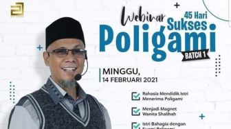 Viral Webinar Poligami Digelar Tepat di Hari Valentine, Bikin Heboh Publik