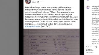 Dipecat Gegara Unggah Gaji Rp700 Ribu, DPR Turun Tangan Bela Guru Hervina