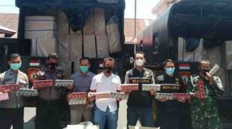 Polisi Gagalkan Peredaran Ratusan Kardus Rokok Ilegal di Payakumbuh