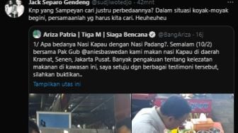 Wagub DKI Tanya Beda Nasi Kapau dan Padang, Sudjiwo Tedjo: Kok Cari Bedanya