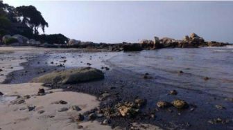 Laut Tercemar Limbah Minyak, Pemkab Bintan Lapor Kemenko Polhukam