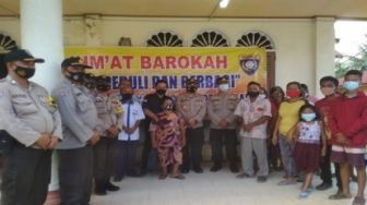 Meski Libur Imlek, Aktivitas Bakti Sosial Polsek Tenayan Raya Jalan Terus