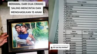 Viral Suami Istri Punya 15 Anak, Foto Kartu Keluarga Jadi Sorotan Warganet