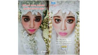 Viral Hasil Riasan Pengantin Wanita yang Nyeleneh, Publik: MUA Punya Dendam