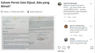Dituding Tutup Mata Soal Persis Solo, Gibran Beri Balasan Pedas