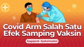 INFOGRAFIS: Covid Arm Salah Satu Efek Samping Vaksin