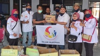 GGN Majalengka Salurkan Bantuan Korban Bencana Alam di Pangkalan Pari