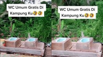 Viral WC Umum di Tempat Terbuka Tanpa Atap, Warganet: Ngeri Dipatok Ayam