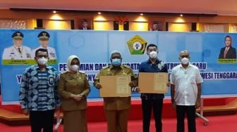 Gubernur Sultra Resmi Jadi Ketua Dewas di Yayasan Andrew & Tony