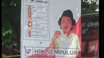 Mirip Caleg, Spanduk Penjual Angkringan Ini Bikin Publik Geleng Kepala