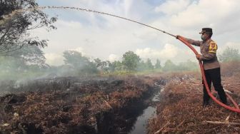 Lahan Gambut di Pontianak Diduga Dibakar, Tanahnya untuk Tanaman Hias