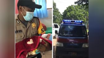 Mengharukan! Seorang Ibu Melahirkan Bayi di Mobil Polisi