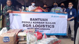 BGR Logistics Salurkan Bantuan untuk Korban Banjir Kalsel