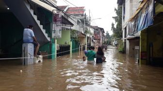 Dipamerkan Anies Bebas Banjir, Kini RW 04 Cipinang Melayu Terendam