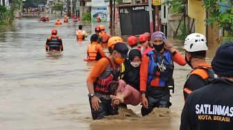 37 Titik Banjir Bekasi Surut, Ketinggian Air PGP Naik Menjadi 1,5 Meter