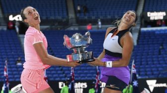 Bungkam Ganda Putri Ceko, Mertens-Sabalenka Juara Australian Open 2021