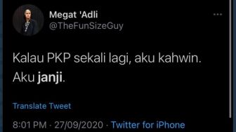 Viral Pria Ini Bikin Janji di Twitter, Siap Nikah Jika PSBB Diperpanjang