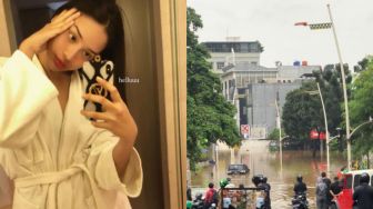 Ngungsi ke Hotel Mewah karena Banjir, Anya Geraldine: Ngungsi seadanya