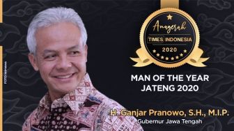 Lakukan Banyak Inovasi, Ganjar Pranowo Raih Man Of The Year Jateng 2020