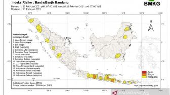 Hari Ini Bali Terancam Banjir Besar karena Hujan Lebat