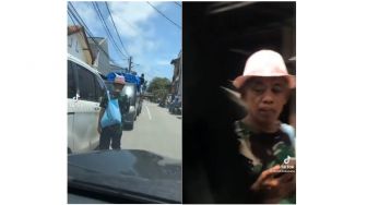 Viral! Sosok Diduga Pesulap Pak Tarno sedang Jalan Kaki, Publik: Bangkrut?