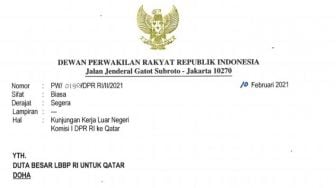 Beredar Surat Rencana Kunker Komisi I ke Qatar, Ini Kata Anggota DPR