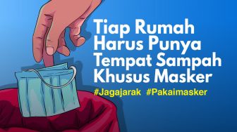 #INFOGRAFIS Tiap Rumah Harus Mempunyai Tempat Sampah Khusus Masker