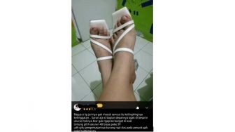 Komplain Sandal Terlalu Kecil, Warganet: Kelingkingnya Kedinginan di Luar